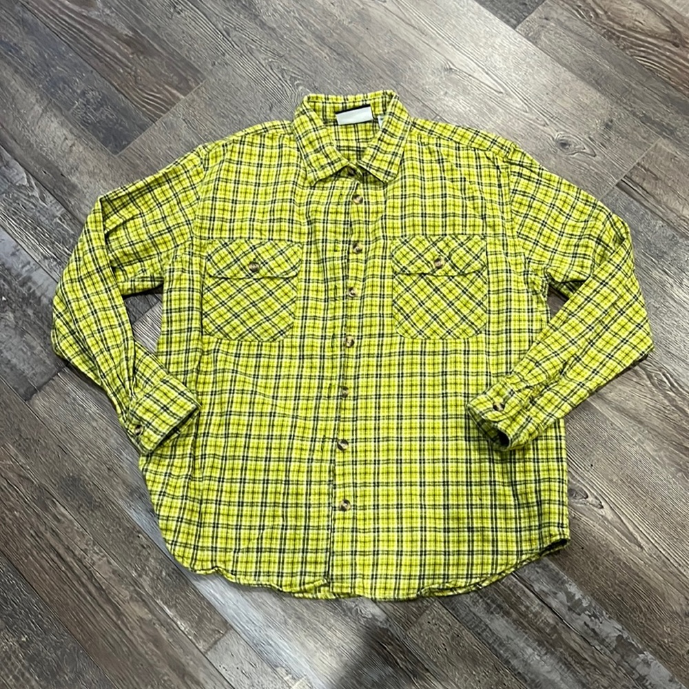 Vintage 955 Originals plaid button up long sleeve flannel shirt